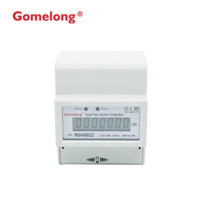 China Intelligent Power Electronic Watt Hour Meter Single Phase Lcd Digital Type for sale