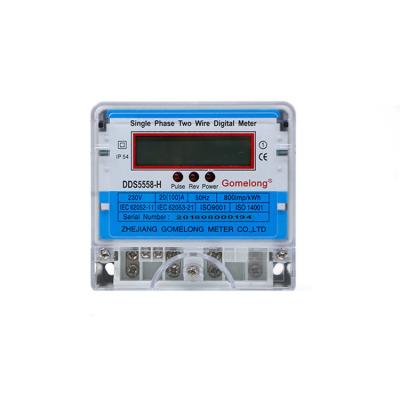 China Ultrasonic Electricity Energy Meter Two Wire With Lcd Display for sale