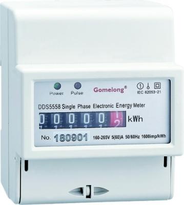 China Gomelomg 4p Electronic Kilowatt Hour Meter Single Phase Electricity Usage Meter for sale