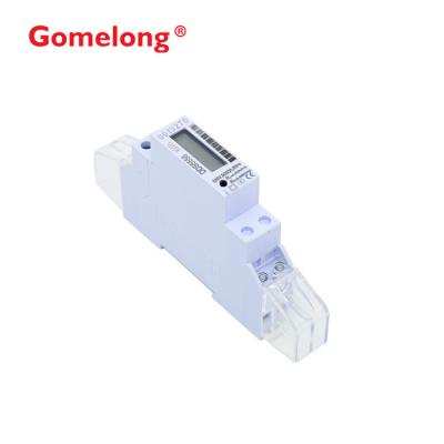 China 1 Pole Mini Din Rail Energy Meter With Super Capacitor CE Standard for sale