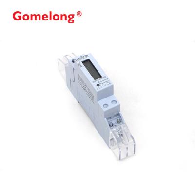 China Ce Standard Mini Din Rail KWH Meter 1 Pole With Super Capacitor for sale