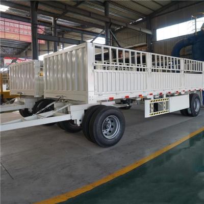 China 2 BPW Axles Livestock Fence Truck Drawbar Trailers for sale
