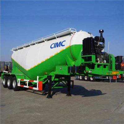 China Carbon Steel Single Silo 3 Axle 50T Cement Tanker Trailer for sale