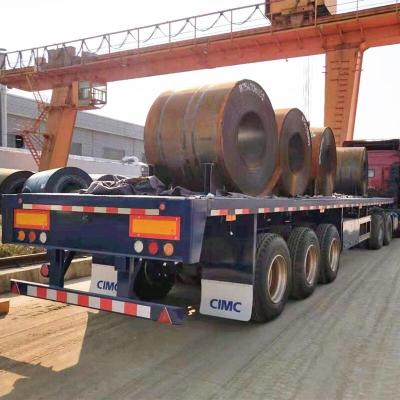 China 3 Axle Air Suspension 45Ft 60T Flatbed Semi Trailer for sale