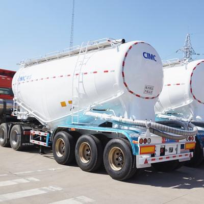 China Tri Axle 38 Ton Silobas Cement Tanker Trailer For Transporting for sale