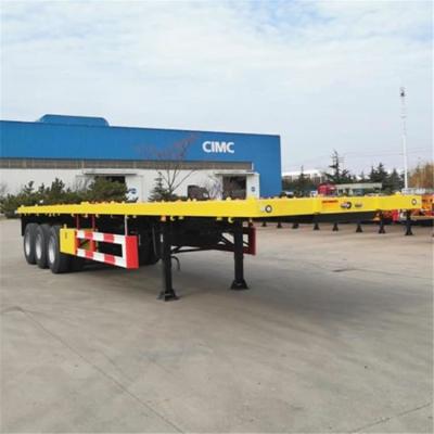 China 30 Tonne Truck 40 Foot 3 Axle Flatbed Semi Trailer for sale