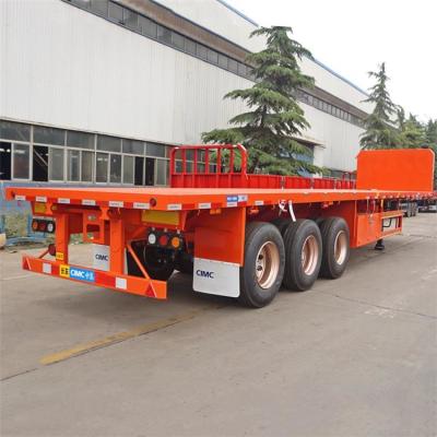 China CIMC 40 ft Tri Axle Flat Deck Trailer for Sale in Nigeria for sale