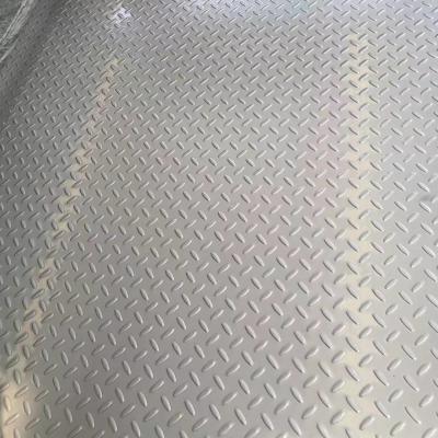 China Hot Rolled 201 Stainless Steel Checkered Sheet 4x8 Diamond Plate 3mm for sale