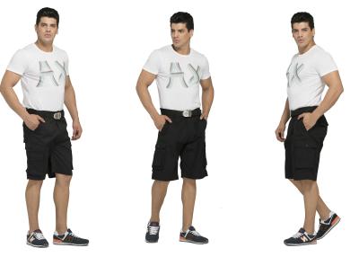 China 300g/M2 Cargo Work Shorts Multi Pocket Shorts Rub Resistance With Double Stitching for sale