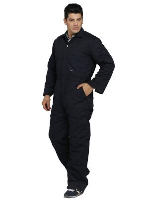 China Black / Navy Winter Work Coveralls Cold Resistance Durable For Industry for sale
