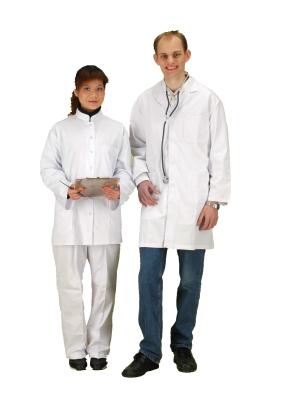 China Customized White Doctor Lab Coat , Multi Care Clinic Hospital Medical Doctor Uniform for sale