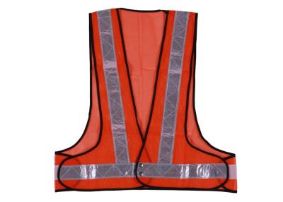 China Fluorescent Hi Vis Safety Vest With PVC Tape And 100% Polyester Mesh Fabric for sale