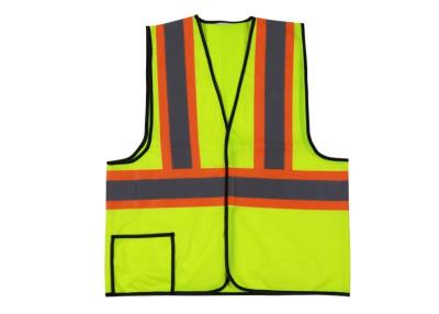 China 100% Polyester High Visibility Work Uniforms Class 2 Reflective Vest With EN20471 for sale