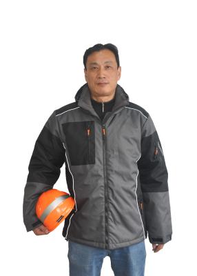 China Fashion 600D Industrial Work Jackets , Hard Wearing Mens Winter Safety Jackets  for sale