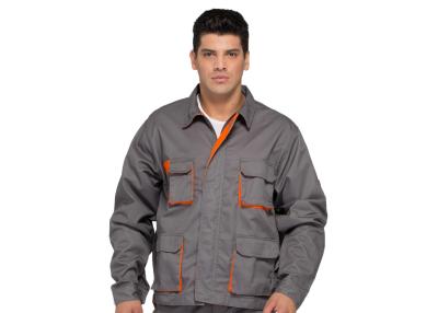China Professional Industrial Work Jackets / Double Seams Multi Pocket Work Jacket for sale
