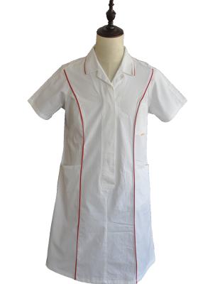 China Quick Dry White Nursing Scrubs Medical Uniforms 65% Polyester 35% Cotton for sale