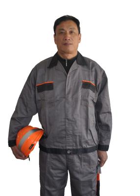 China Multi Functional Industrial Work Jackets With Two Contrast Color And Piping for sale
