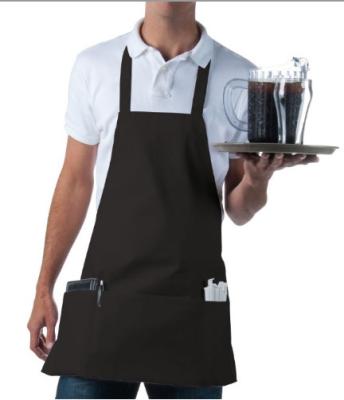 China 100% Cotton Chef Kitchen Aprons With Pockets Quick Dry Wrinkle Resistance for sale