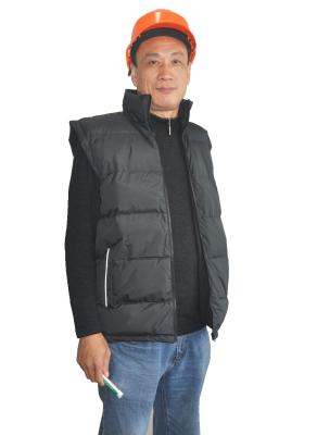 China Practical Body Warmer Mens Outerwear Vest Tear Resistance With PU Coated for sale