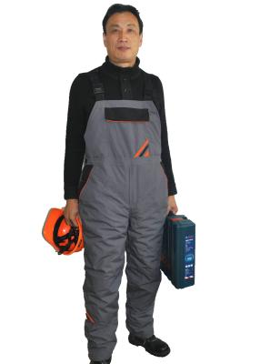 China Heavy Duty Padding Winter Working Bib Pants Warmth With Multi Pockets for sale