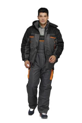China Industrial Safety Winter Bib Pants With Elastic Waist And Adjustable Braces for sale