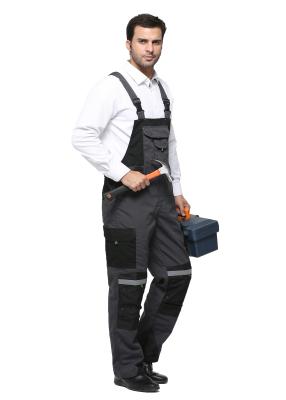 China Industrial Heavy Duty Bib Work Pants Hard Wearing With Durable Double Stitching  for sale