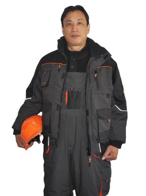 China Industrial Safety Warm Winter Workwear Clothing With 180gsm Padding for sale