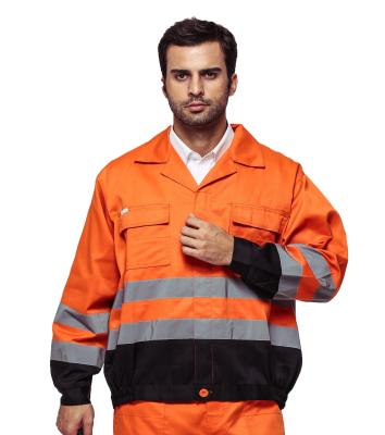 China Outdoor Twill Fabric High Visibility Work Uniforms With Multi Pockets EN ISO 20471 for sale