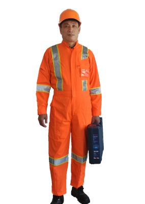 China Reflective High Visibility Coveralls / Hi Vis Workwear With Clear ID Pocket for sale