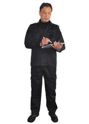 China Uniforme público do agente de segurança/anti uniforme de vestido do sapador-bombeiro da emergência do enrugamento à venda