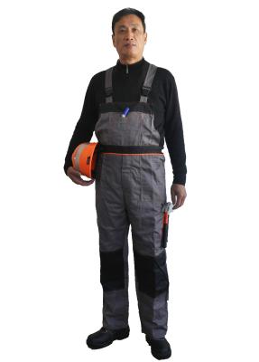 China Multi calças do trabalho do babador dos bolsos e vestuário funcionais do Workwear da cinta com costura forte à venda