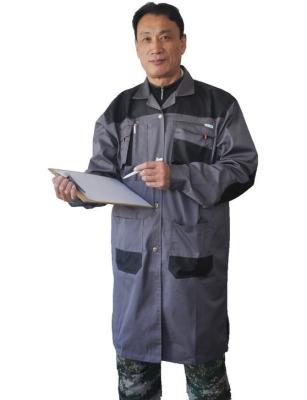 China Chaquetas puestas en contraste y capa del trabajo industrial con la tela cruzada de algodón multi 100% de los bolsillos en venta