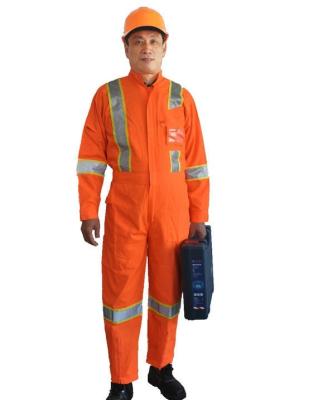 China Soft High Visibility Overalls / Reflective Safety Workwear With Clear ID Pocket for sale
