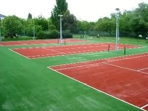 China Tennis Court Colored Fake Grass for sale