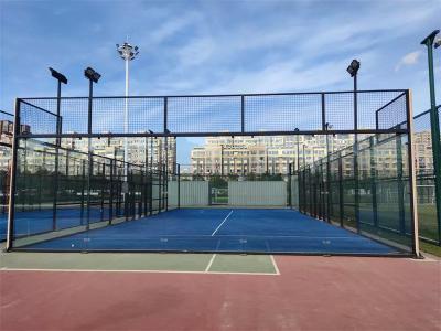 China Indoor Outdoor Padel Tennis Court Steel Q235 12mm CE for sale