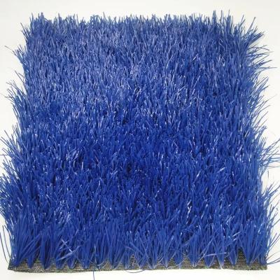 China Blue synthetic grass for soccer field colorfu artificial grass for football field for sale