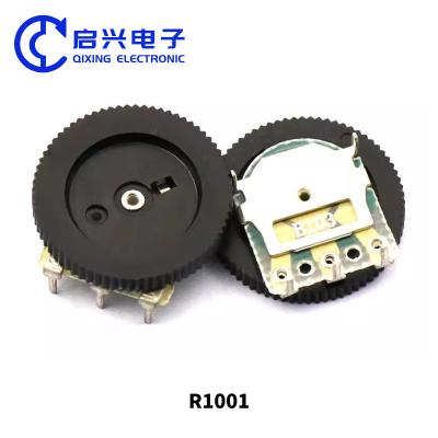 China Potenciômetro de roda de discagem de 1K Ohm para controle de volume do interruptor de áudio estéreo 16x6mm à venda