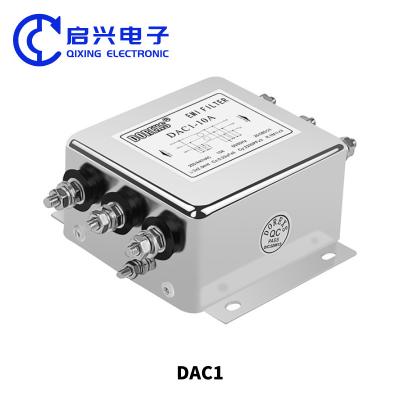 China 3 Phase Power Line Filter DAC1 Series Rated Current 6A-20A for sale