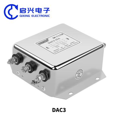 China DAC3 de alta potencia Filtro EMI de tres fases 6A10A 20A 30A Filtro de ruido de potencia en venta