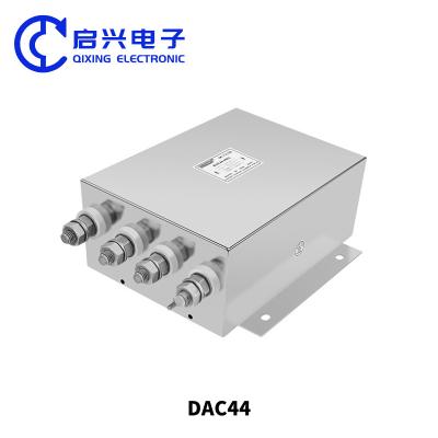 China 3 Fase 4 Draad Hoogstroom EMI Filter AC 380VAC/440VAC DAC44 100A 125A 150A Te koop