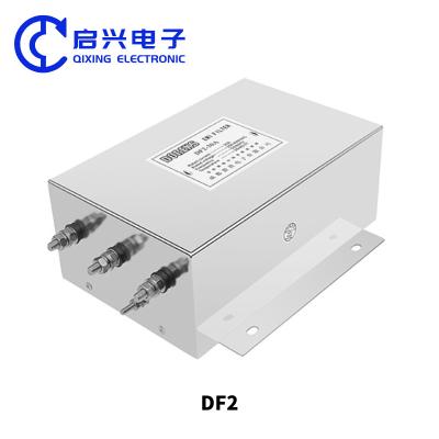 China Filtro de ruido de fuente de alimentación de tres fases de 250 VAC/440 VAC Serie DF2 en venta