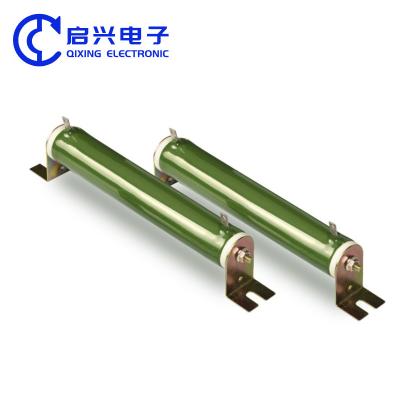 China RX20 Braking Resistors Glazed Ceramic Wirewound Tube Enamel Capacitor Discharge Resistor for sale