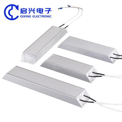 China Aluminum Housed Braking Resistor RXLG 40W 60W 80W Wirewound Resistor For Frequency Converter for sale