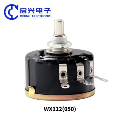 China WX112 WX050 5W Single Turn Wire Wound Potentiometer Adjustable Resistance 100R 330R 470R for sale