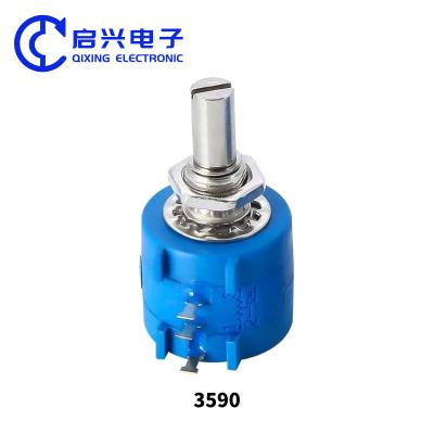 China 3590S Potenciómetro giratorio de cuerda giratoria de múltiples vueltas 10 Vuelta 100Ω-100KΩ en venta