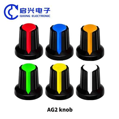 Chine AG2 Bouton de potentiomètre en plastique 15X17MM WH148 Bouton de diamètre 6 mm Cap à vendre