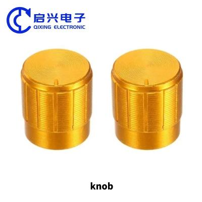 China Potentiometer Accessories 15*17mm Aluminum Alloy Potentiometer Caps for sale