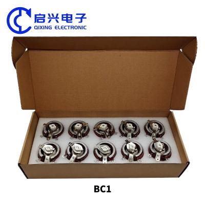 China Placa de porcelana Glase rojo BC1 Disco de resistencia ajustable 25W 50W 100W en venta