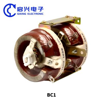 China BC1 Porcelain Plate Adjustable Resistor 500W 5R 5 Ohm Dual Couplet for sale