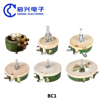 China Resistente de disco de porcelana variable Resistente de disco redondo BC1-25W 50W 300W 1K Potenciómetro en venta